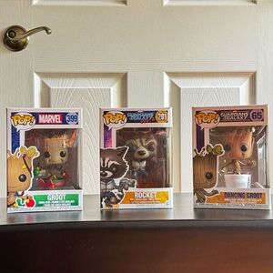 Rocket Raccoon and Baby Groot Funko POP! Bundle